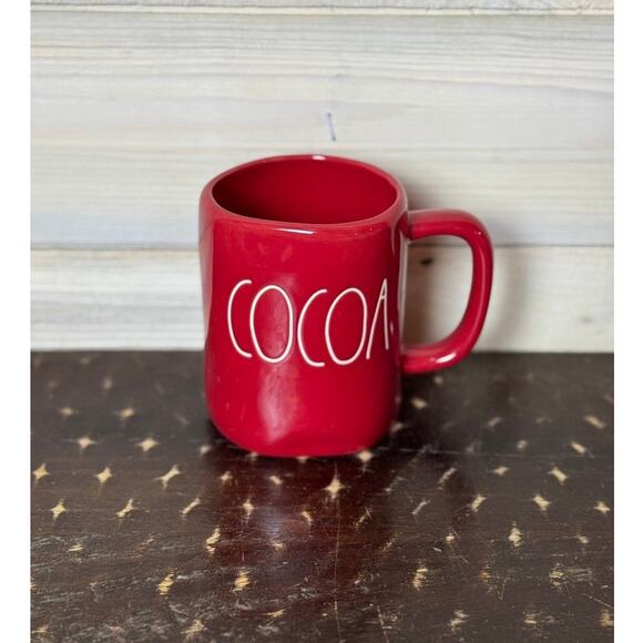 Rae Dunn‎ COCOA Mug LL Red Ceramic Coffee Cup Farmhouse Kitchen Decor - Picture 1 of 1